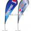 outdoor advertising rotating promotion flying teardrop banner flags printing for sales