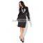 Pretty steps 2015 GZ clothing long sleeves black winter formal evening dresses design 2015 for women