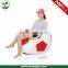 waterproof red football bean bag seats