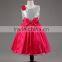 girls elegant flowers sequined bow celebrity princess dress child wedding vestidos kids party clothing dance performance costume