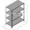 Shapely light duty steel metal display rack / shelves