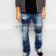 tt blue jeans Distressed denim man jeans pant japan blue jeans ripped jeans pants(LOTA070)