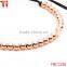Black weaving rope macrame friendship bracelet with beads