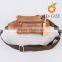 Mini cross body unisex One shoulder leather travel men waist bags belt leather chest bags