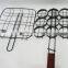 Non-Stick Mini Burger Equipment BBQ Grill Metal Basket