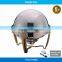 2017 New Model Commerical Stainless Steel Cover Brass Feet Indian Brass Chafing Dish