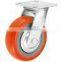 heavy duty wheel caster swivel red PU caster