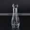 Beauty design bowling shaped 12ml empty clear pocket sized refillable perfume glass bottles with glass stick for essential oil