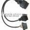 OBD2 Y Cable Adapter for HondaUniversal Snap In OBDII