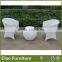 outdoor small table with chair/synthetic outdoor furniture