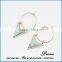 Gold Silver Point Crystal Earrings , Stone Point Studs , Gemstone earrings