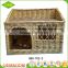 China hot sale exquisite modern design indoor woven wicker pet cat and dog house basket
