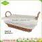 Natural Removable Cotton Linen Cheap Baby Toy Storage Basket Empty Wicker Bread Basket for Sale