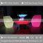 Led plastic children chair/colorful led bar table/aluminium stand led table