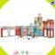 Wholesale beautiful pink wooden castle dollhouse toy fashion wooden castle dollhouse toy hot wooden castle dollhouse toy W06A054