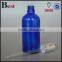 100 ml white blue green empty cosmetic perfume essential oil glass bottle press pump wholesale