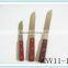 2015 Wooden handle steak knife,3pcs bread knife set