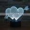 3D illusion LOVE Gift LED Modern night light 7 Color touch table Lamp for Christmas new year Valentine gift