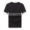 custom factory black printing plain men cotton t shirt