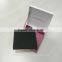 Hot selling pink Cardboard Velvet Jewelry Packaging Box