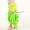 2015 newest sexy stage performance clothing,ladies chiffon belly dance skirt with paillette