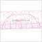 Kearing Pattern Grading Garment Ruler with Protractor Inch / Metric Plastic Rulers#B-95
