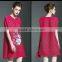 Fat women flower printing oversized folfing dresses pictures