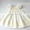 Wholeasle Little Girls Ivory Pearl Handmade Smocked Dress