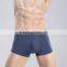 mens plain bomboo spandex basic short boxers