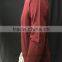 Men's long sleeve pullover shirt with elastic neck and waist rib