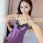 new female thin condole belt skirt nightgown bud silk v-neck comfortable pajamas sexy emulation silk nightgown temptation