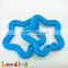 Non Toxic Colorful Open Star Shape Baby Necklace Pandent Teething Ring