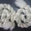 High Quality White Color Chinese Dehaired Cashmere Tops 15.5mic