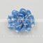 3" Polka Dots Silk Flowers Head Fabric Hair Flower Heads Decoration For Headbands
