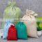 Natural Linen Bags Jute Sack Drawstring Pouch Bag