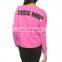 CHEFON Hug Me Kiss Me Print Ladies Knitted Pullover CFH048