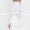 New Style White Ladies Lace Up Long Sleeve Bodysuit