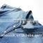 Custom logo Ladies denim shirt short sleeves custom cotton shirt women