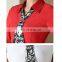 Summer hot sale elegant cotton/linen collar custom fitted three-quarter sleeve office cotton shirt