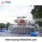 Big Bull kids aquapaek water park Large inflatable slide Amusement Park pool