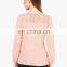 In stock factory wholesale long sleeve t shirt in bulk lace blank t shirt