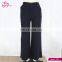 2017 Latest Design Black Color Wide Leg Loose Pants Women