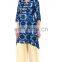 100% Cotton Designer Embroidered A Line Round Neck Lady Kurti Wholesaler Jaipur India