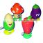Jumping wind up chain teeth toys
