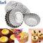 Baking Tool Egg Tart Aluminum Cupcake Cake Cookie Flower Mold Mould Tin