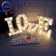 Advertising acrylic outdoor light box signs  marquee letters Christmas wedding valentine's day decoration