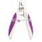 Stainless Steel Pet Nail Clippers Cat Dog Nail Clippers  File Curved Handle  Pet Cleaning Supplies