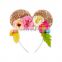 Toddler Mermaid Minnie Ear Hairbands Baby Girl Korean Fashion Accessories Hair Accessories