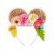 Toddler Mermaid Minnie Ear Hairbands Baby Girl Korean Fashion Accessories Hair Accessories