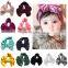 11Colors Girl Pleuche Headband Kids Solid Color hairband with big bow